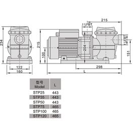 Насос AquaViva LX VWS35M/STP35M (220V, пф, 5 м3/ч*4 м, 0.25 кВт, 0.35 HP) 